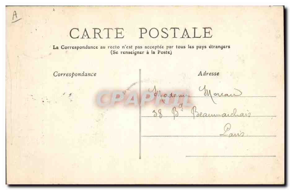 CPA Folklore Les chansons de Jean Rameau illustrees Le Branle — Verso