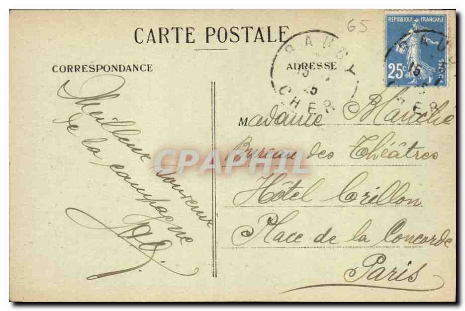 CPA Folklore Les chansons de Jean Rameau illustrees La Froumagee — Verso