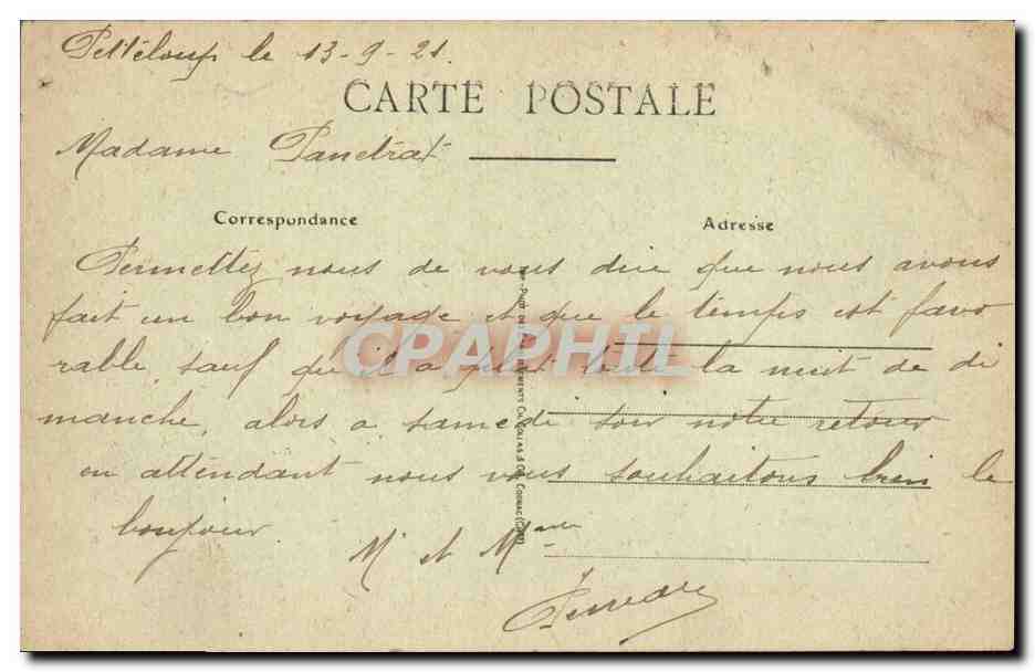 CPA Folklore Les chansons de Jean Rameau illustrees Vire Midi — Verso