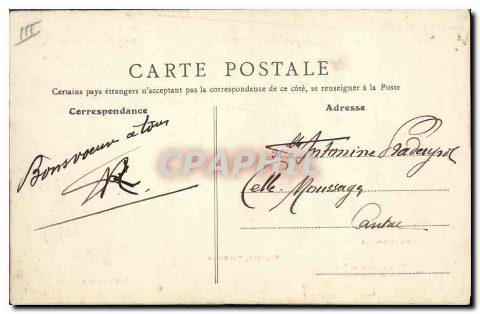 CPA Folklore Les chansons de Jean Rameau illustrees Saint Amand Bourges Sancerre Chateauroux — Verso