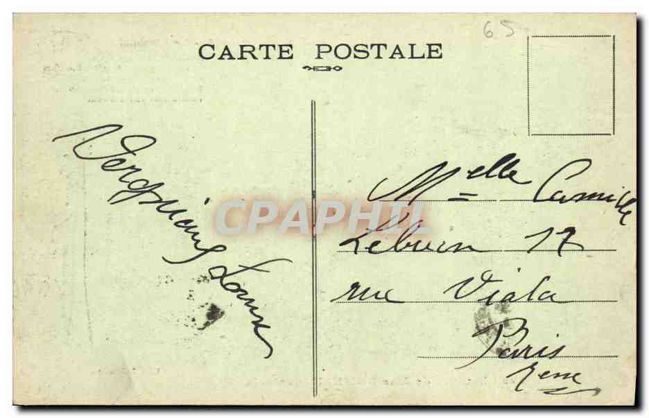 CPA Folklore Les chansons de Jean Rameau illustrees Le Dimanche au village — Verso