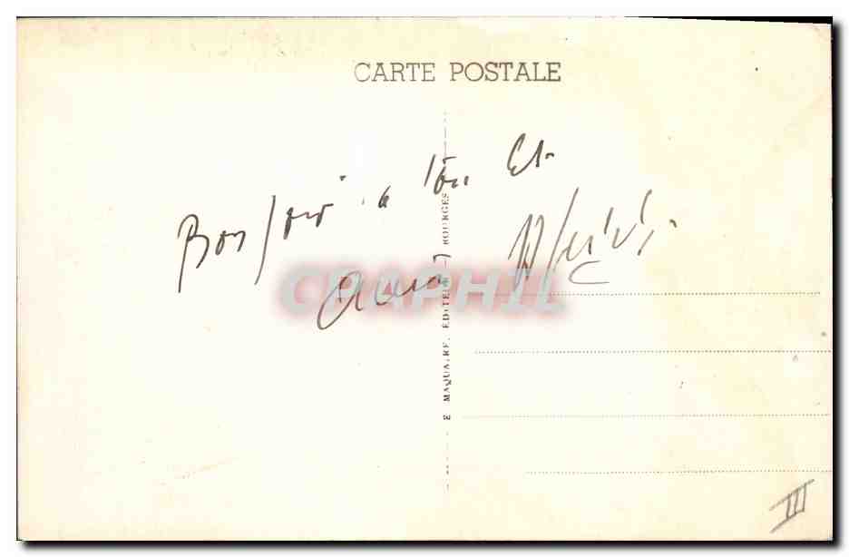 CPA Folklore Les chansons de Jean Rameau illustrees Le petit bonnet de chez nous — Verso