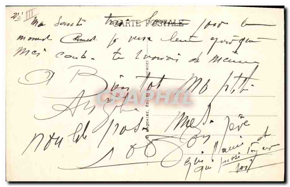 CPA Folklore Les chansons de Jean Rameau illustrees Les premiers pas Enfant Bebe — Verso