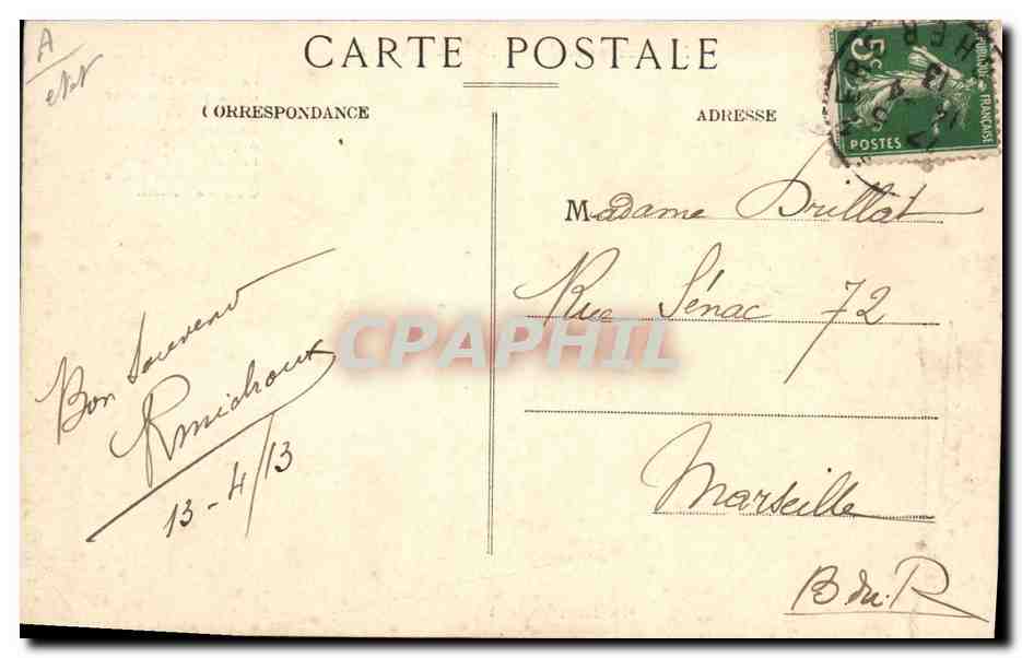 CPA Folklore Les chansons de Jean Rameau illustrees Le dessert — Verso