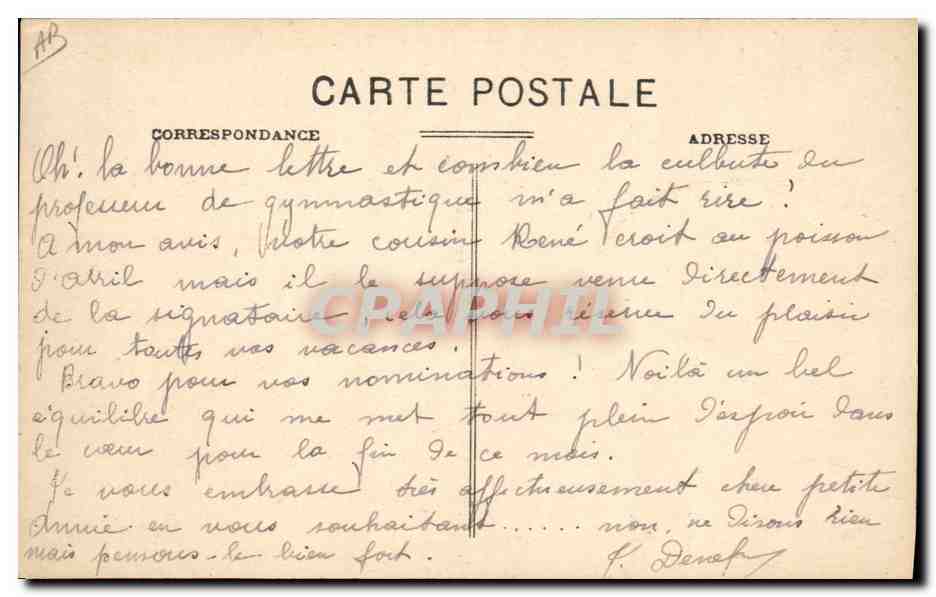 CPA Folklore Les chansons de Jean Rameau illustrees Le Parrain — Verso