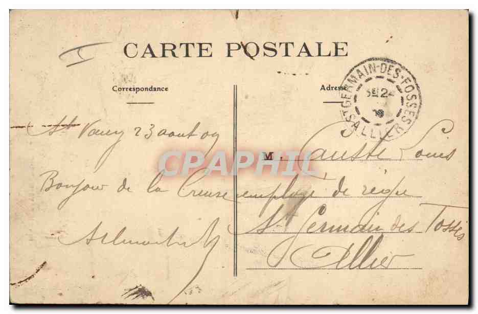 CPA Folklore Les chansons de Jean Rameau illustrees Au Pays Marchois Evois a la Faire — Verso