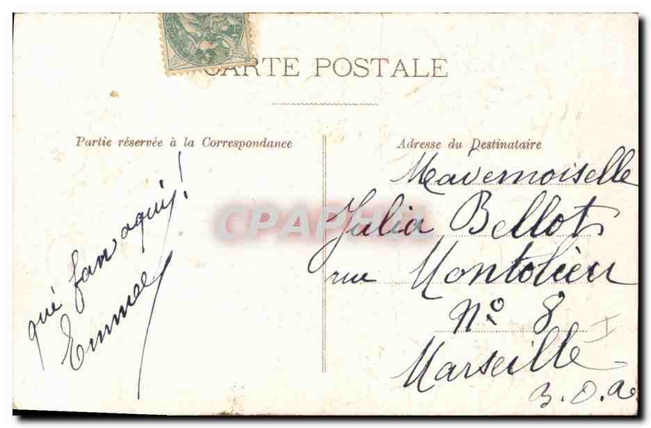 CPA Fantaisie Fleurs Coeur  — Verso