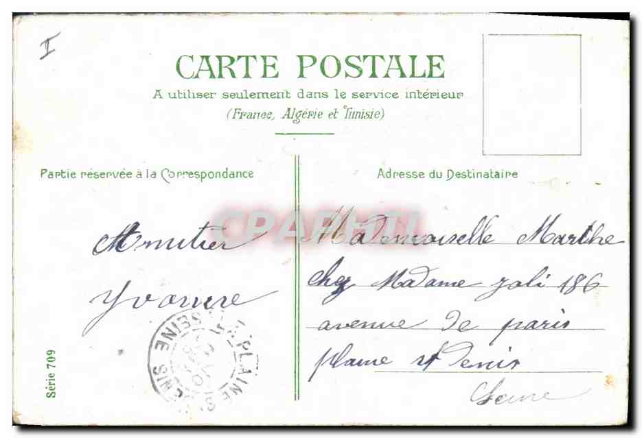 CPA Fantaisie Fleurs  — Verso