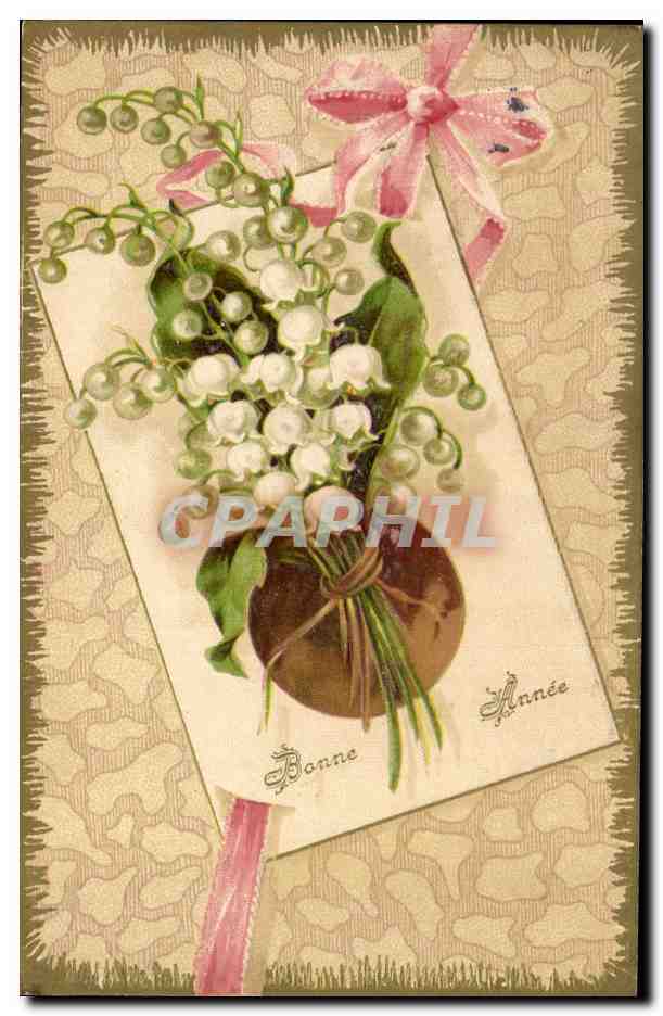 Bouquet de muguet — Bonne Année — éditeur inconnu