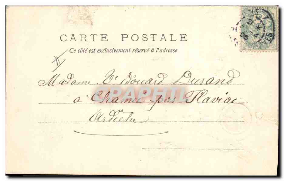 CPA Fantaisie Fleurs Muguet  — Verso
