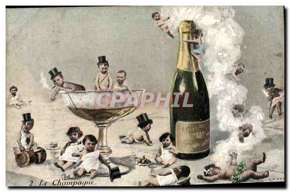 CPA Fantaisie Enfants Champagne 