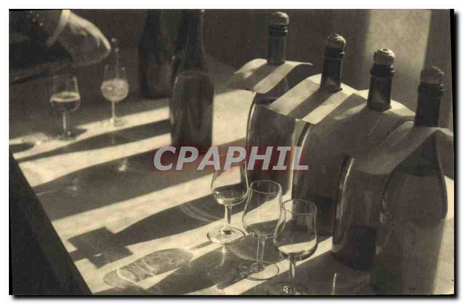 CPA Folklore Vin Vendange Champagne Perrier Jouet Epernay La table des degustateurs
