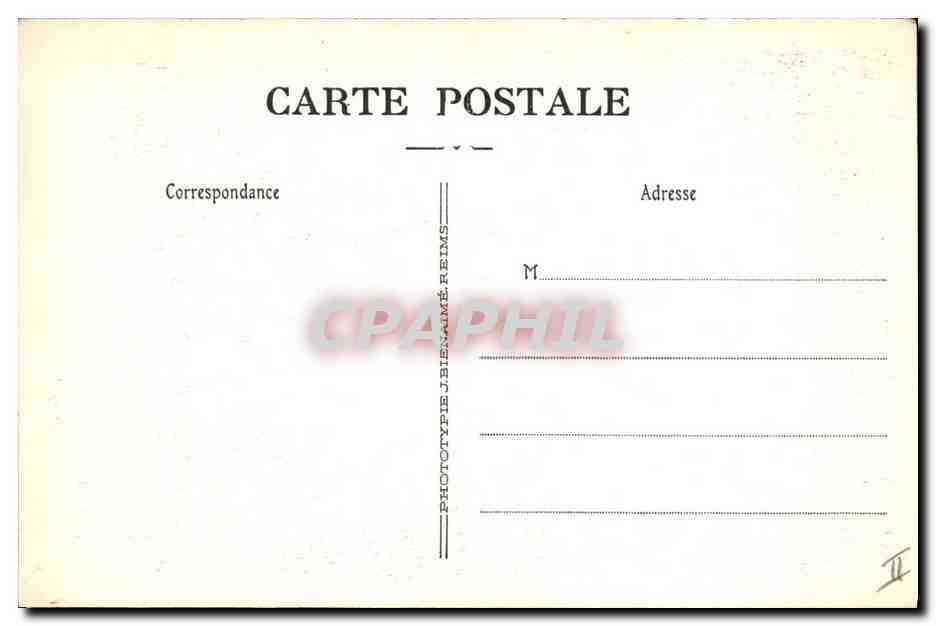 CPA Folklore Vin Vendange Champagne Ruinart Rue des Crayeres Reims Un coin des crayeres Bouteilles sur pupitres — Rückseite