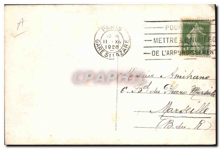 CPA Publicite Tour Monopoulie Leflaive Weber Rue d'Athenes Paris — Rückseite