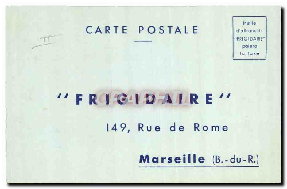 CPA Publicite Frigidaire Rue de Rome Marseille 