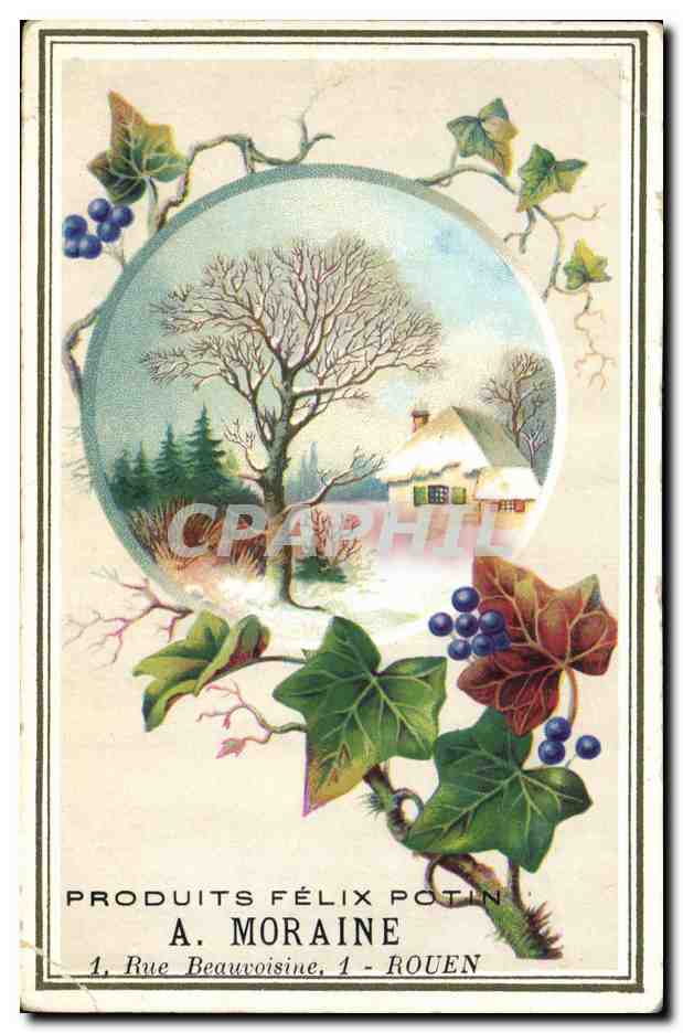 CPA Publicite Produits Felix Potin Moraine Rue Beauvoisine Rouen