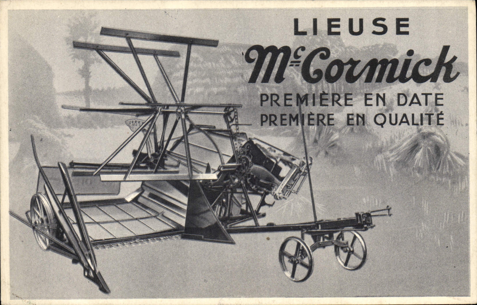 CPA Publicite Lieuse Mc Cormick 