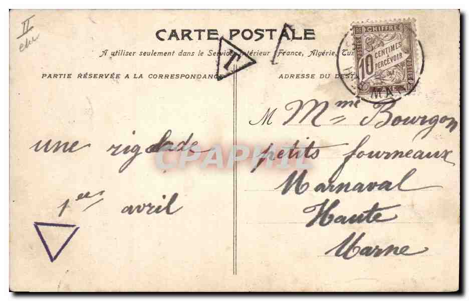 CPA Publicite Saint Galmier Source Badoit  — Verso