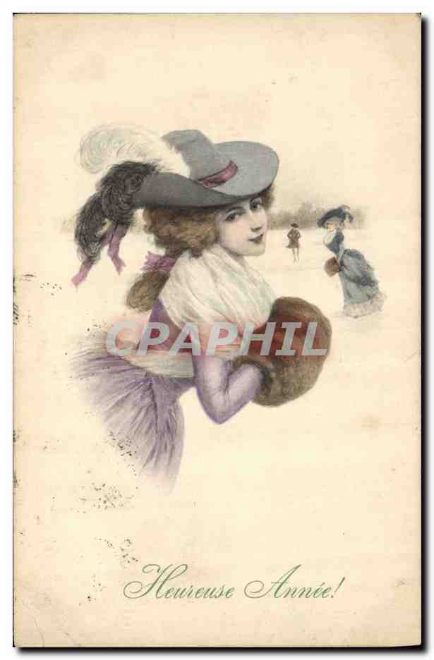 CPA Fantaisie Illustrateur Femme 