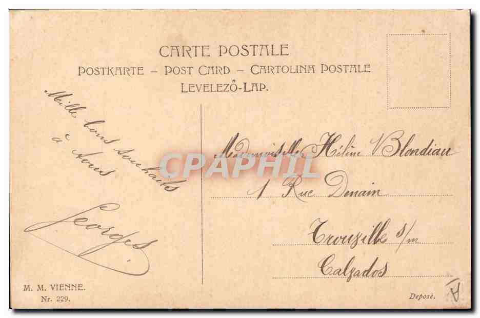 CPA Fantaisie Illustrateur Femme — Rückseite