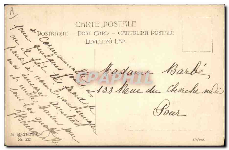 CPA Fantaisie Illustrateur Femme — Verso