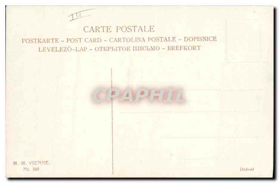 CPA Fantaisie Illustrateur Cheval Femme Cavalier — Verso