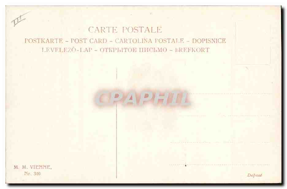 CPA Fantaisie Illustrateur Femme Cheval Cavalier — Rückseite