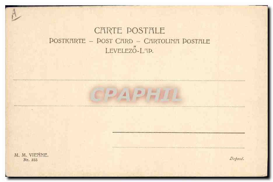 CPA Fantaisie Illustrateur Femme Ange — Verso