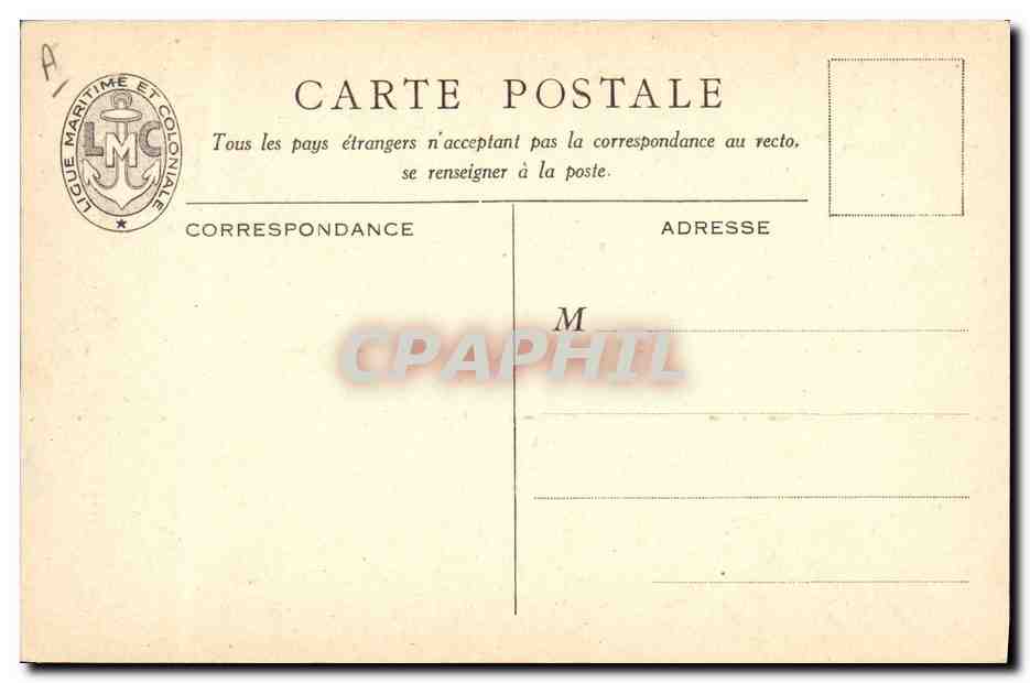 CPA Fantaisie Illustrateur Haffner Bateau Une arrivee au camp des pilotins CPSF a Bouafles les Andelys  — Rückseite