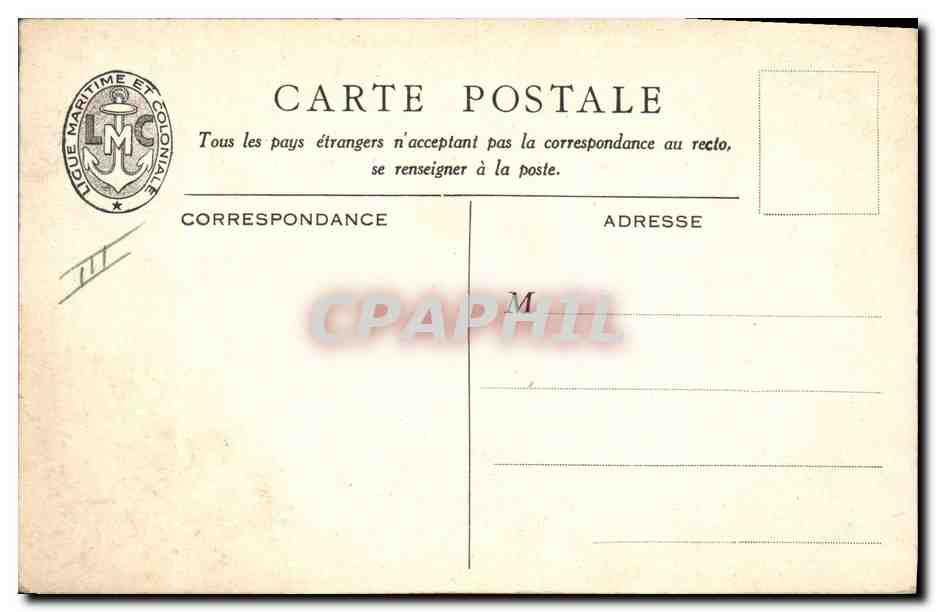 CPA Fantaisie Illustrateur Haffner Bateau Vapeur colonial de riviere  — Rückseite