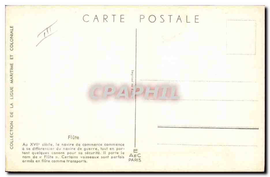 CPA Fantaisie Illustrateur Haffner Bateau Flute  — Rückseite