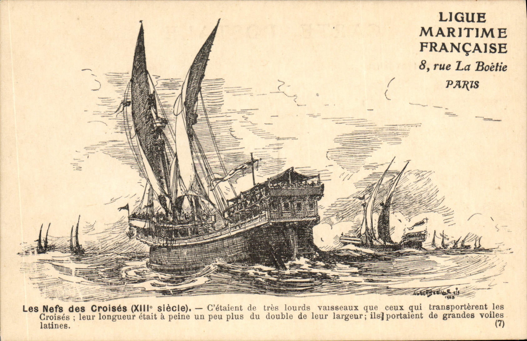 CPA Fantaisie Illustrateur Haffner Bateau Les nefs des croises 