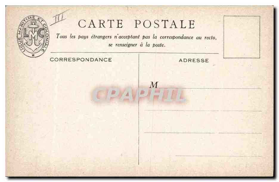 CPA Fantaisie Illustrateur Haffner Bateau Une arrivee au camp des pilotins CPSF a Bouafles les Andelys  — Rückseite