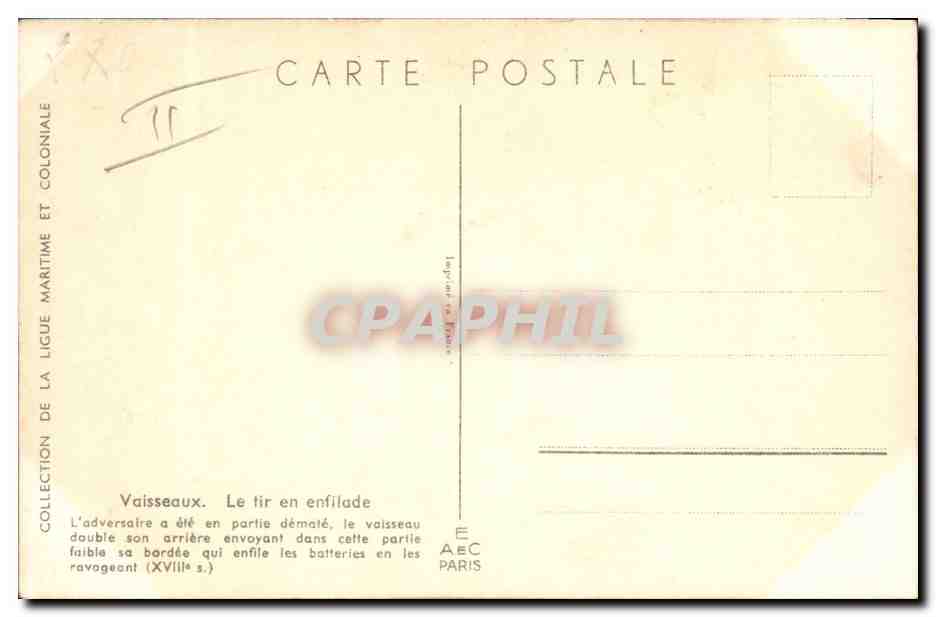 CPA Fantaisie Illustrateur Haffner Bateau Vaisseaux Le tir en enfilade  — Rückseite