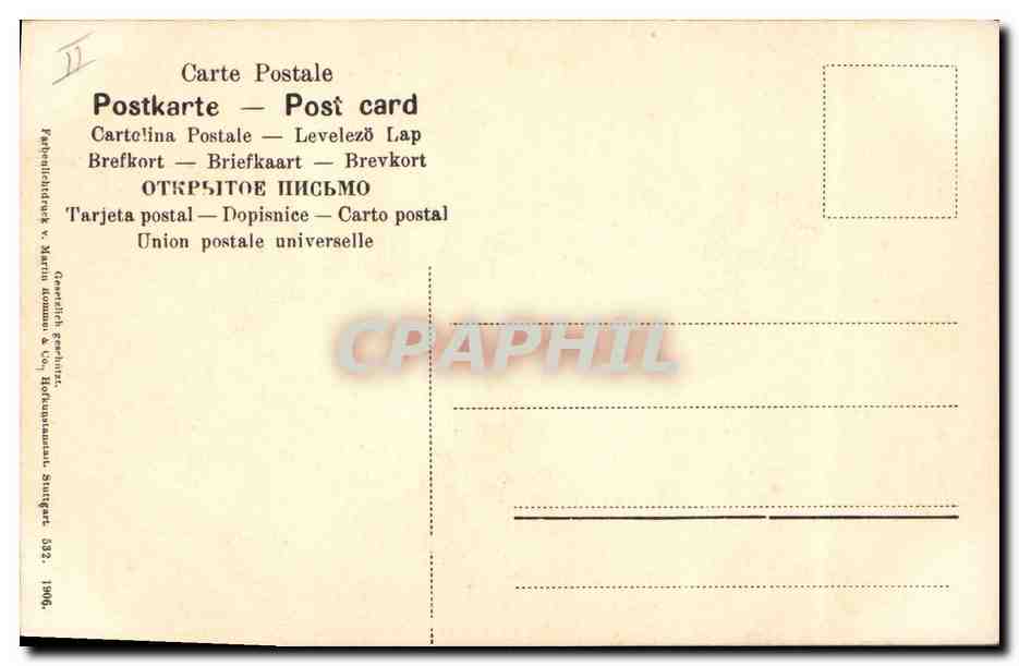 CPA Fantaisie Fleurs  — Rückseite