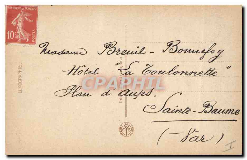 CPA Fantaisie Fleurs  — Rückseite