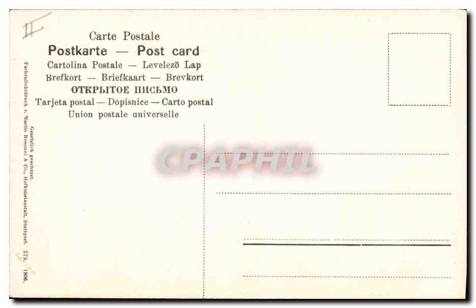 CPA Fantaisie Fleurs  — Rückseite