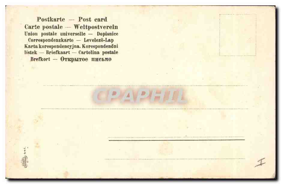 CPA Fantaisie Fleurs  — Verso