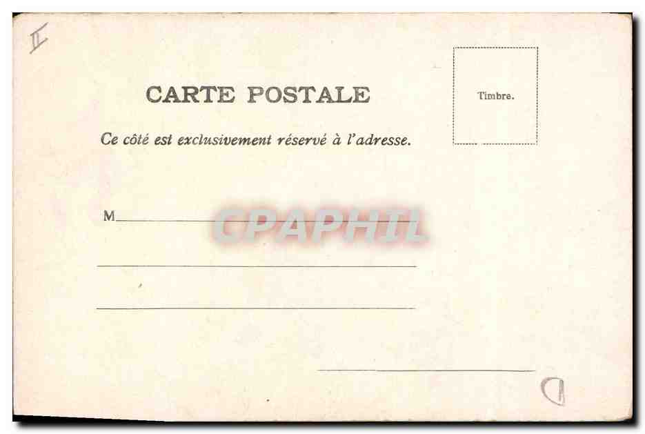 CPA Fantaisie Fleurs Papillon  — Rückseite