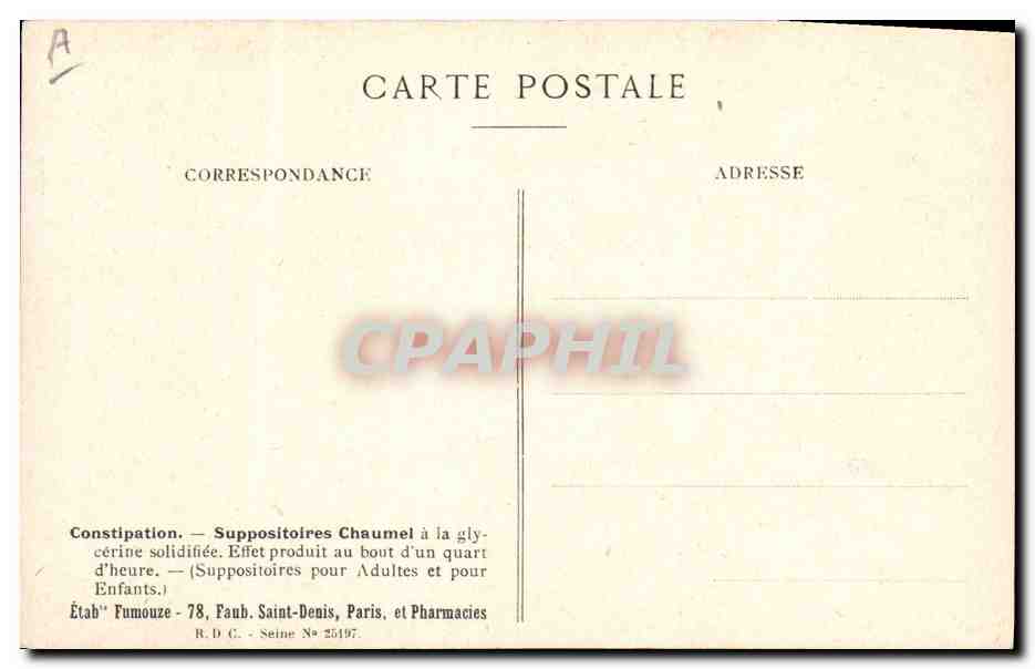 Scabieuse des Champs — PlANCHE N° 31 — Édition des Établissements Fumouze — Rückseite