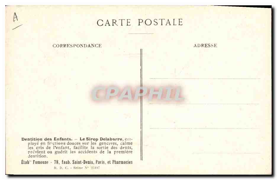 Erythrée Petite Centaurée — PlANCHE N° 13 — Edition des Etablissements Fumouze — Achterkant