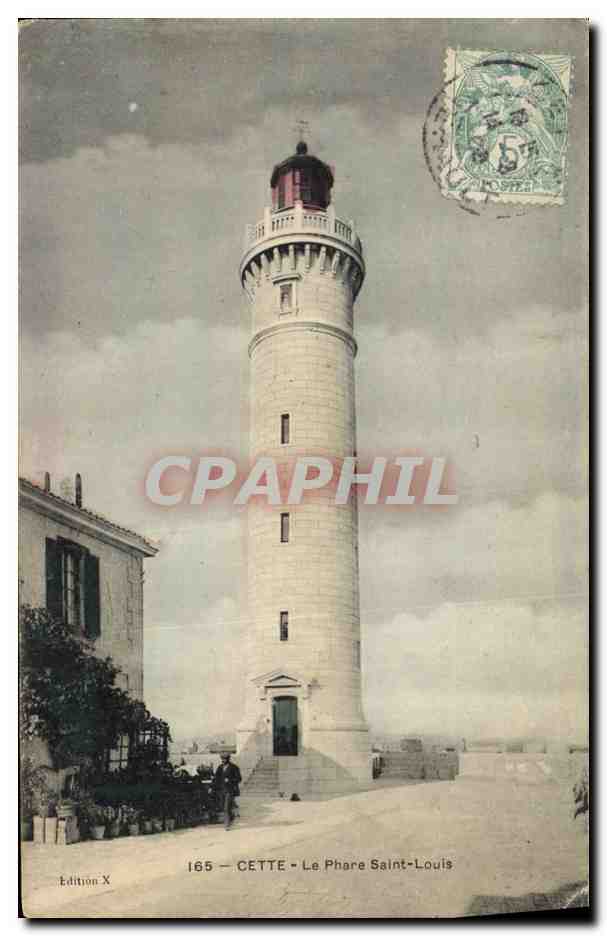 CPA Phare Saint Louis Cette