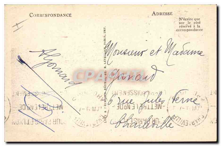 CPA Phare Le Havre Le phare de la Jetee Nord et le Heve  — Rückseite