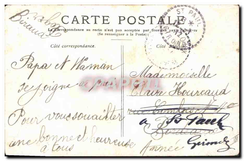 CPA Phare de Cordouan Royan  — Rückseite