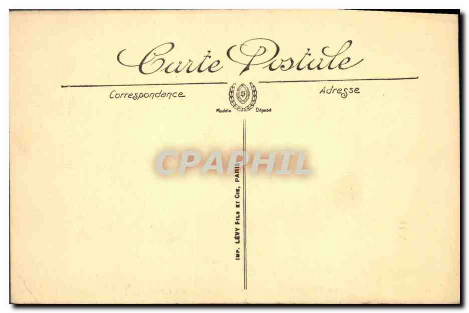 CPA Phare Le Treport Effet de vagues a la jetee  — Rückseite