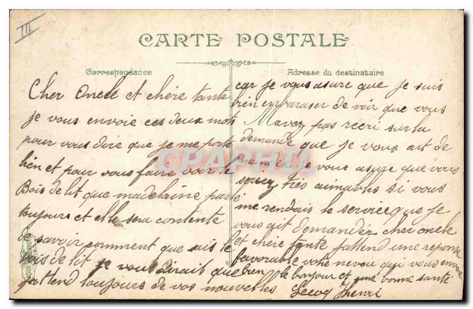 Un hamac — La Vie du Marin — Éditions L. V. & Cie, n° 2715 — Verso