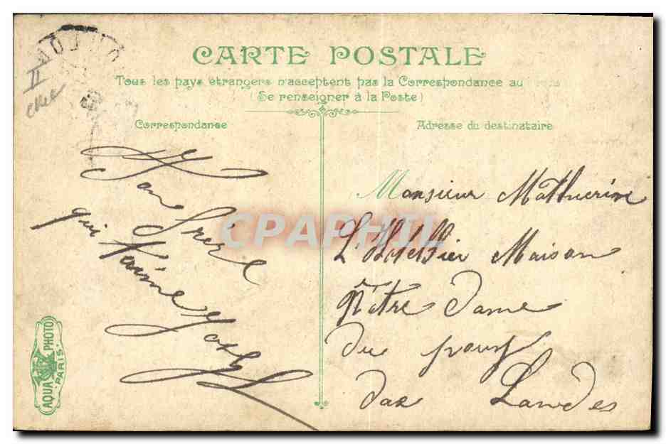 CPA Militaria La vie du Marin Ecole de matelotage  — Rückseite