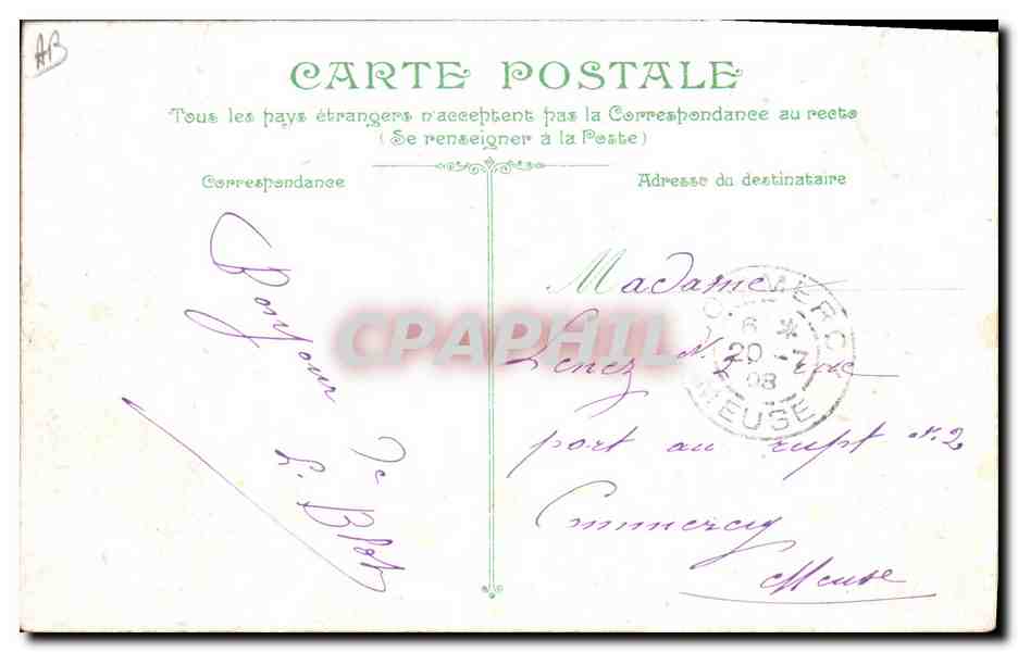 École des Signaux à bras — La Vie du Marin — Éditeur L.V. & Cie, n°2673 — Verso