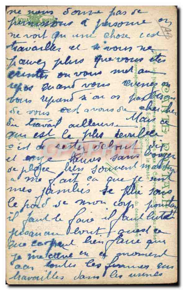 Exercices de gymnastique — La Vie du Marin — éditeur L.V. & Cie, n° 1711 — Verso