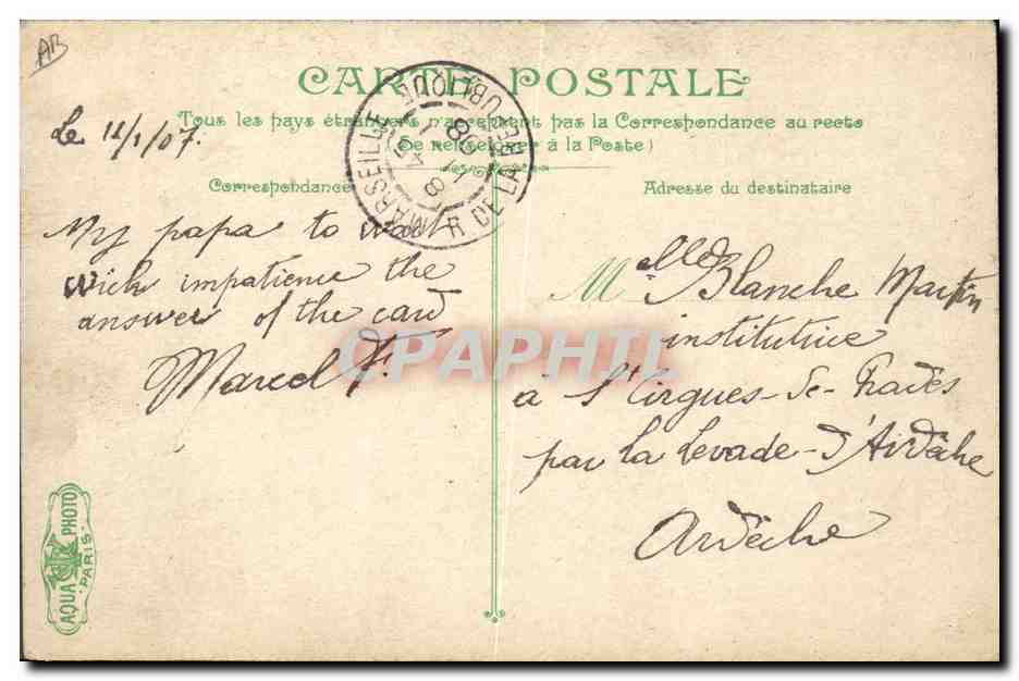 Boat Embarkation Exercise — The Life of the Sailor — publisher L.N. & Cie, no. 2574 — Back